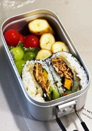四角きんぱのメスティン弁当-レシピのメイン写真