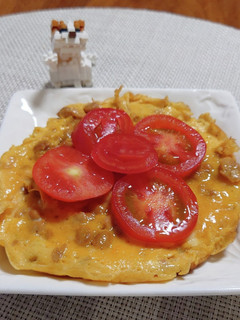 朝食にオススメ!納豆オムレツ-レシピのメイン写真