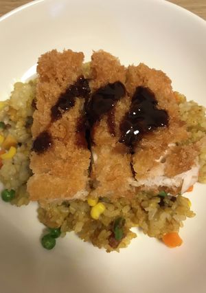 簡単！ドライカレー欲張りのせ-レシピのメイン写真