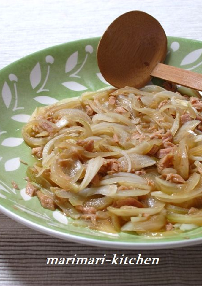レンジで簡単！玉ねぎとツナのめんつゆ煮-レシピのメイン写真