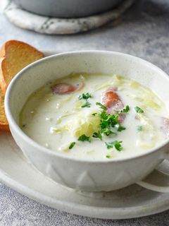 キャベツとウインナーの味噌ミルクスープ-レシピのメイン写真