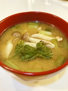 蕪の葉 味噌汁-レシピのメイン写真