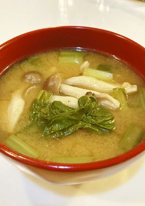 蕪の葉 味噌汁-レシピのメイン写真
