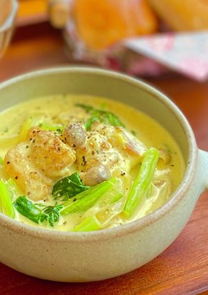 鶏肉のカレークリーム煮-レシピのメイン写真