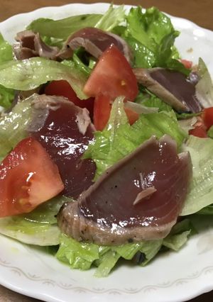 我が家のサラダ お刺身サラダ-レシピのメイン写真