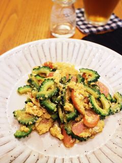 レンジでゴーヤとウインナーの卵炒め-レシピのメイン写真