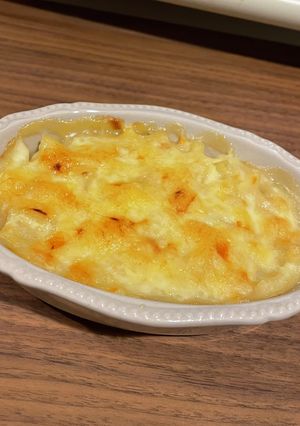 味はそのまま！シチューでヘルシーグラタン-レシピのメイン写真