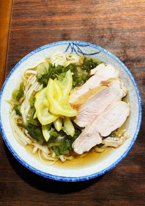 レモンが香る鶏肉入りの温うどん-レシピのメイン写真