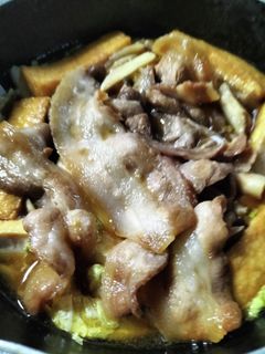 厨房ばあばぁ!バラ肉&餅.白菜煮-レシピのメイン写真