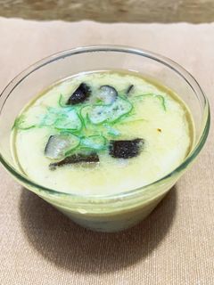 ひき肉と椎茸で中華風茶碗蒸し-レシピのメイン写真