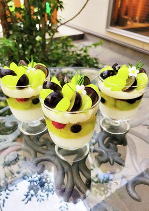 シャインマスカット杏仁豆腐ゼリー-レシピのメイン写真