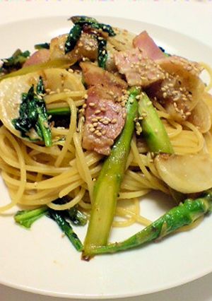 甘くておいしい♪カブとベーコンのパスタ-レシピのメイン写真