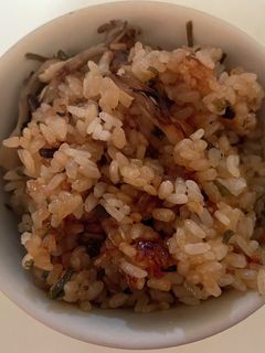 舞茸と塩昆布のおこわ-レシピのメイン写真