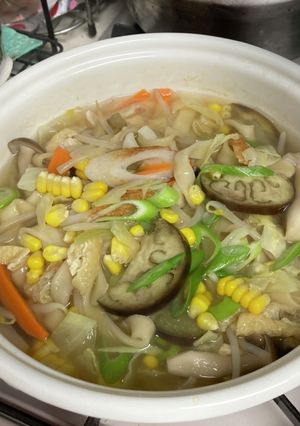 夏野菜の塩ほうとう-レシピのメイン写真