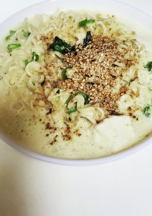 サッポロ一番塩ラーメンの濃厚豆乳-レシピのメイン写真
