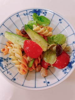 パスタやビーンズのシェイクサラダ-レシピのメイン写真
