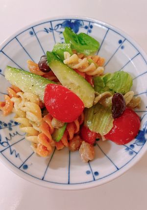 パスタやビーンズのシェイクサラダ-レシピのメイン写真