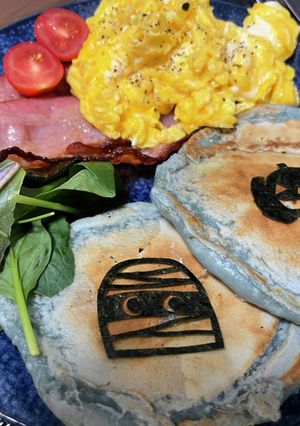 KALDIで簡単!ハロウィンパンケーキ-レシピのメイン写真