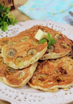 バナナ救済♪簡単美味バナナパンケーキ-レシピのメイン写真