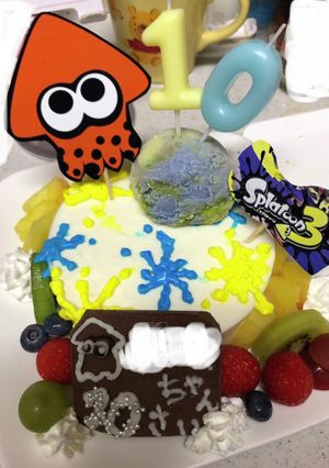スプラトゥーンケーキ＊簡単-レシピのメイン写真