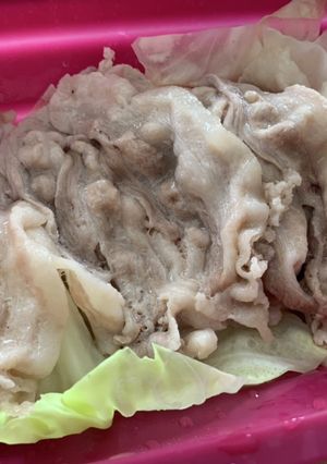 キャベツと豚バラの酒蒸し-レシピのメイン写真
