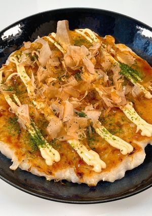 グルテンフリー♫長芋と米粉のお好み焼き-レシピのメイン写真