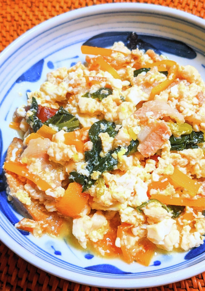 豚肉と豆富の卵炒め-レシピのメイン写真