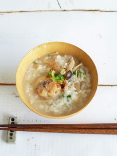 とろとろ海老団子のスープでほっこり雑炊-レシピのメイン写真