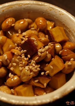 節分豆とさつま芋の甘絡め-レシピのメイン写真