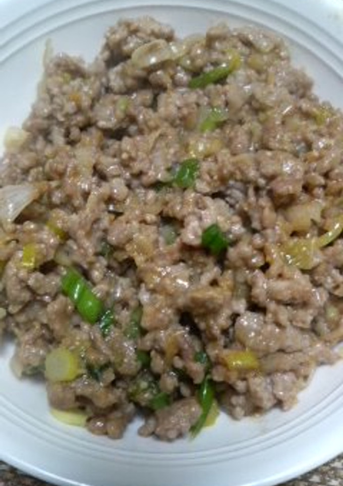 簡単★ひき肉と長ネギの甘味噌炒め-レシピのメイン写真