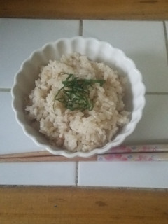 梅干しとかつおぶしの炊き込みご飯-レシピのメイン写真