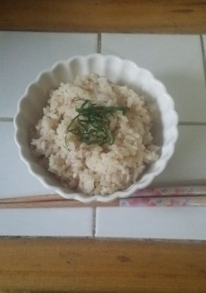 梅干しとかつおぶしの炊き込みご飯-レシピのメイン写真
