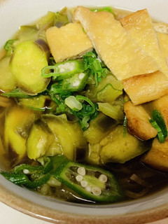 茄子と揚げでお蕎麦-レシピのメイン写真