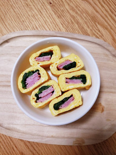 ベーコンとほうれん草の卵巻き-レシピのメイン写真
