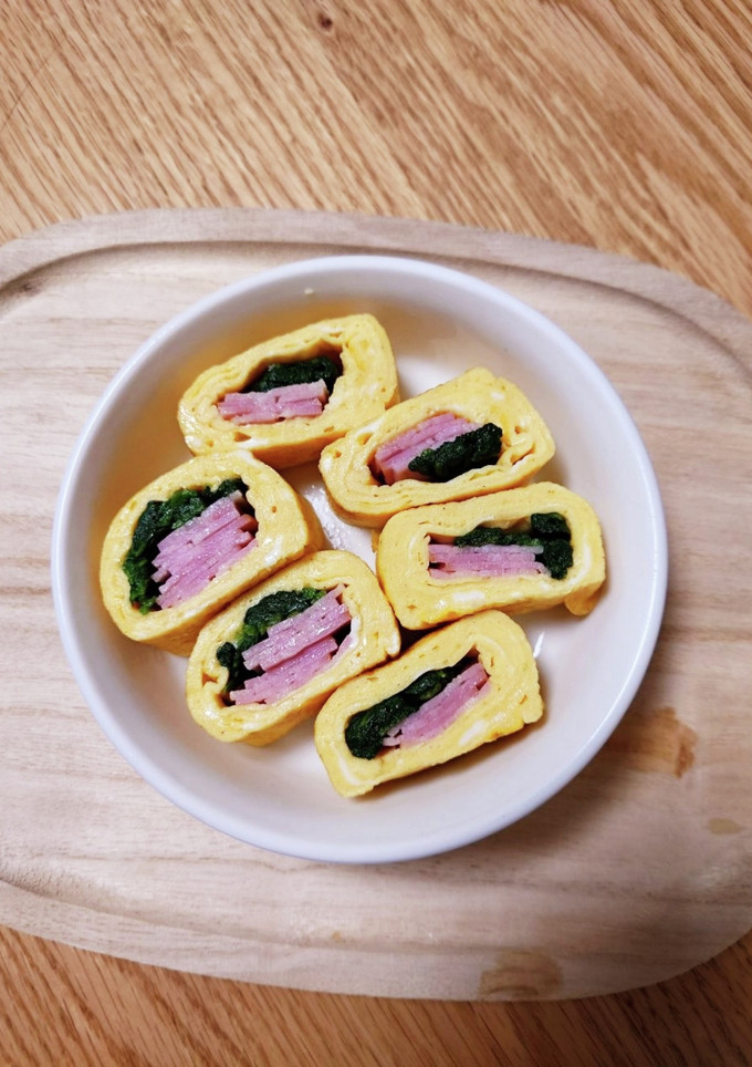 ベーコンとほうれん草の卵巻き-レシピのメイン写真