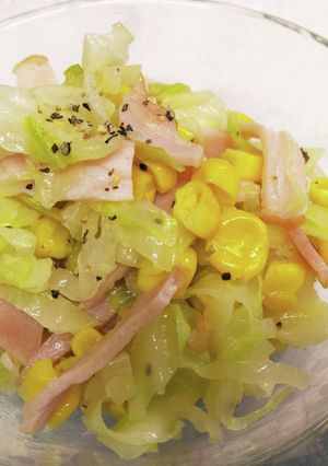 キャベツとコーンのソテー【簡単副菜】-レシピのメイン写真