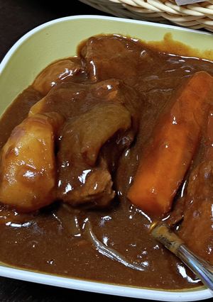電気圧力鍋で作るビーフシチュー(*^^*-レシピのメイン写真