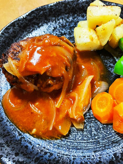 煮込みハンバーグ-レシピのメイン写真