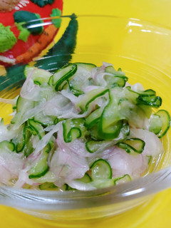 紫玉ねぎときゅうりの酢の物-レシピのメイン写真