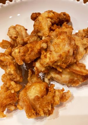 鶏背肉とクラッシュアーモンドの簡単唐揚げ-レシピのメイン写真