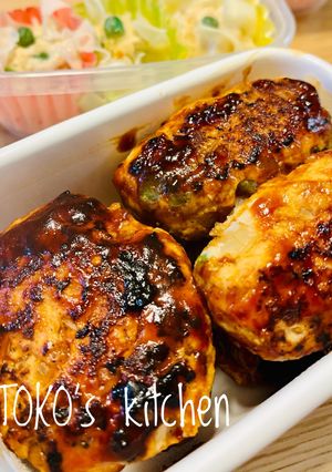 お弁当に！豆腐と鶏ミンチのハンバーグ-レシピのメイン写真
