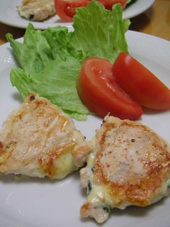 鶏ささみのしそ&チーズはさみ焼き-レシピのメイン写真