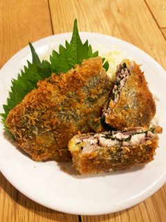 秋刀魚の梅しそフライ-レシピのメイン写真