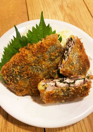 秋刀魚の梅しそフライ-レシピのメイン写真