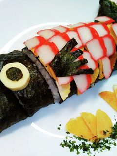 鯉のぼり巻き寿司(こどもの日)-レシピのメイン写真