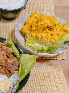 めちゃくちゃ簡単なカボチャサラダ-レシピのメイン写真