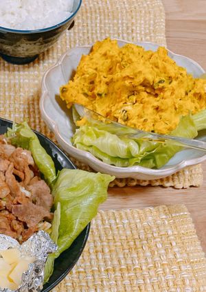 めちゃくちゃ簡単なカボチャサラダ-レシピのメイン写真