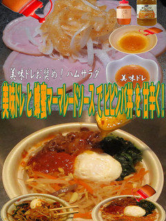 美味ドレ蜂蜜マーマレードソースビビンバ丼-レシピのメイン写真