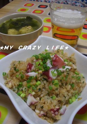 ★ホットプレート＠ガーリックたこ焼飯★-レシピのメイン写真