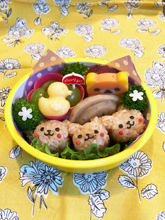 年少 くまさん三兄弟 お弁当-レシピのメイン写真